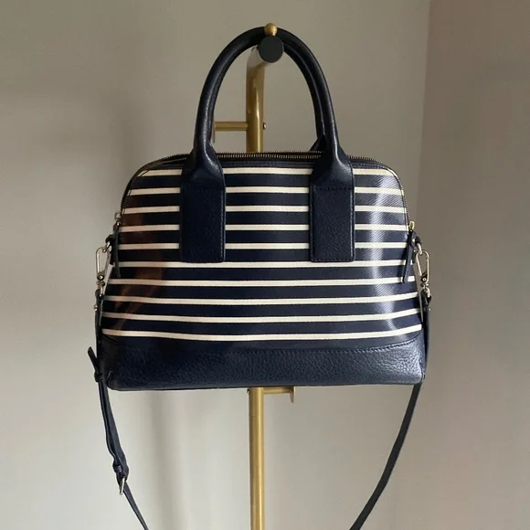 Kate Spade Navy Nautical Striped Leather Bag - Picture 3 of 14